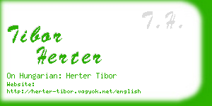 tibor herter business card